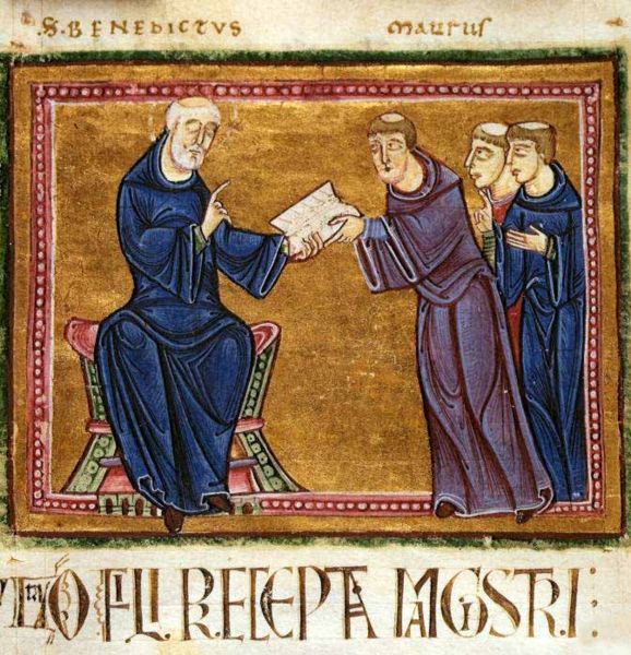 578px-St._Benedict_delivering_his_rule_to_the_monks_of_his_order